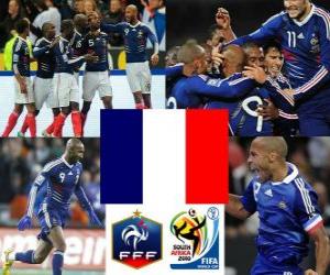 Puzzle Επιλογή της Γαλλίας, ομάδα Α, Νότια Αφρική το 2010